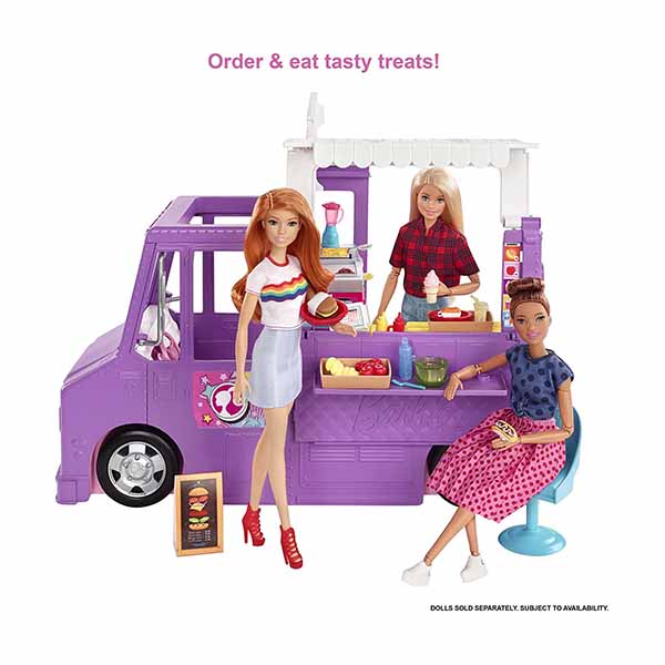 Barbie Fresh N Fun Food Truck Includes 30 Realistic