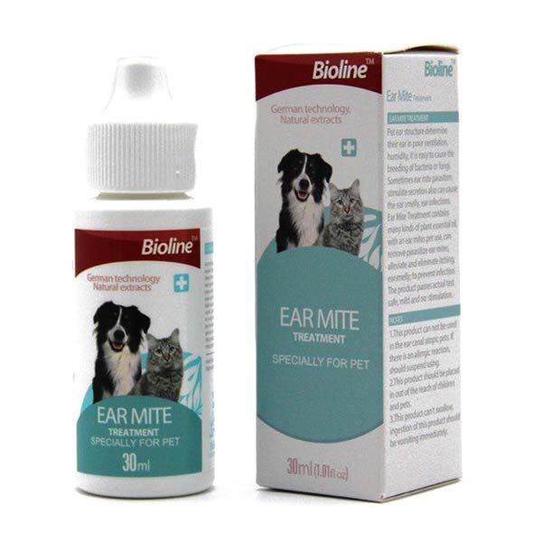 Bioline Ear Mite Treatment 30ml   14.ear Mite 