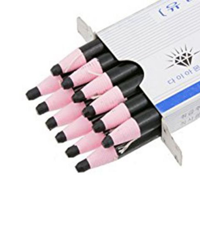 Diamond Glass Marking Pencil, Black (Pack of 12 Pcs)