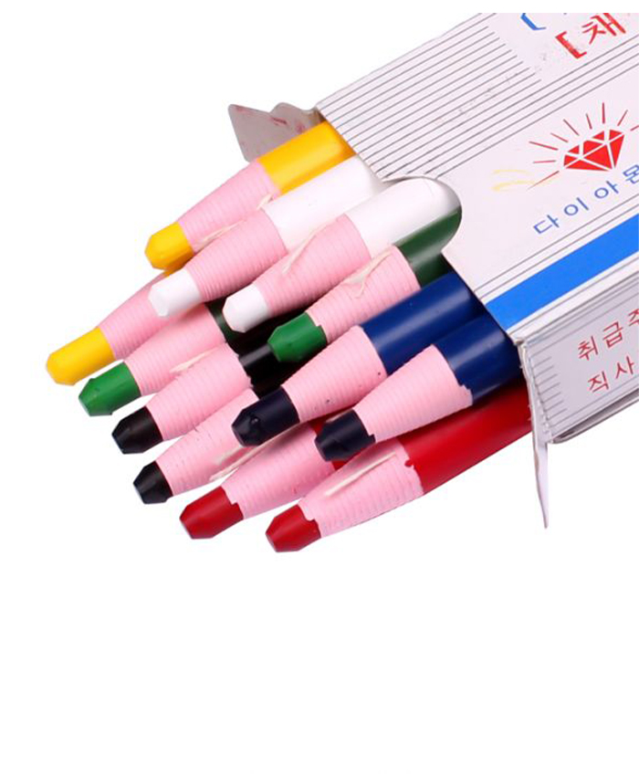 Diamond Glass Marking Pencil, Assorted Colour (Pack of 12)
