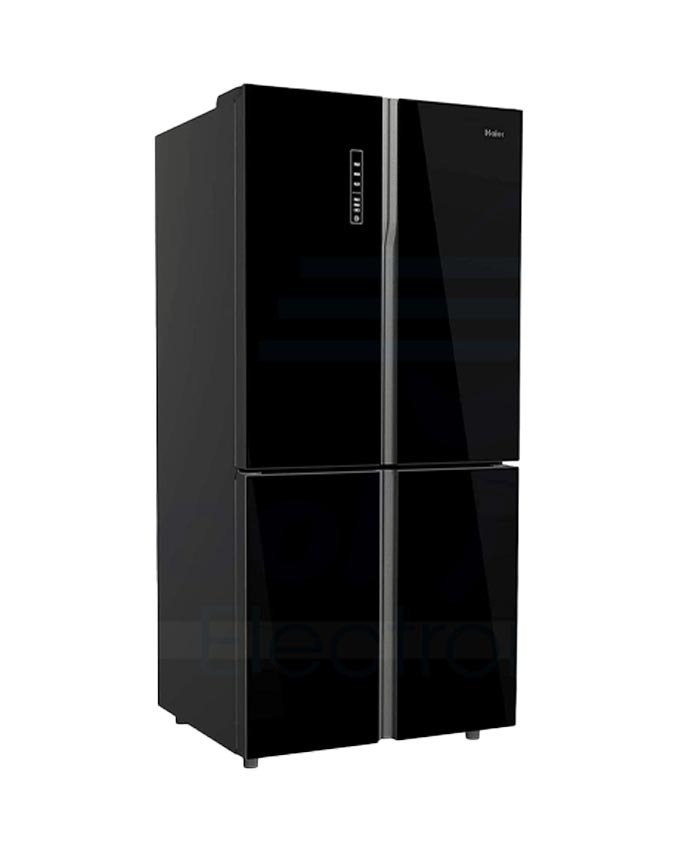 Haier French TDoor No Frost Refrigerator, Black, 522 Liter, HRF578TBG
