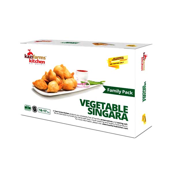 Kazi Farms Kitchen Vegetable Singara, 500gm