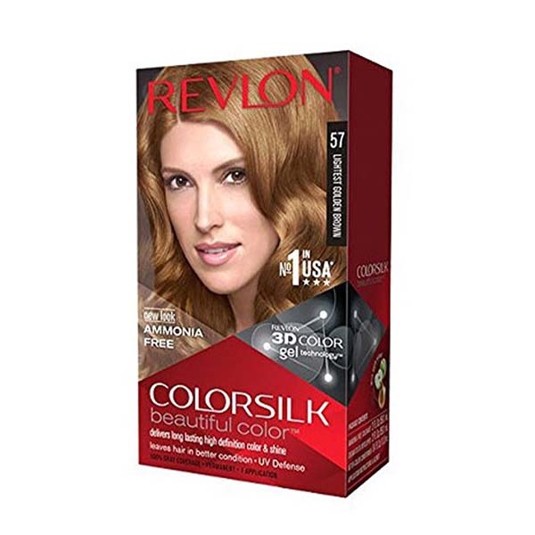 Revlon ColorSilk Hair Color 57, Lightest Golden Brown