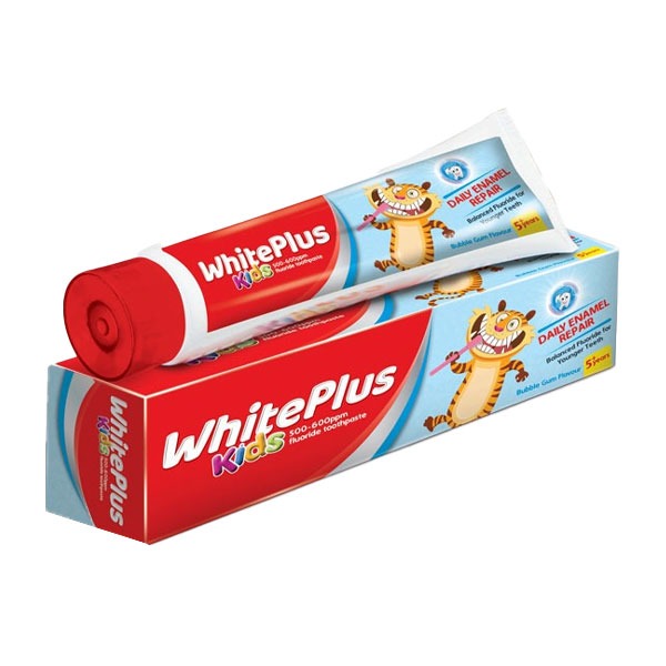 White Plus Toothpaste for Kids, 80gm